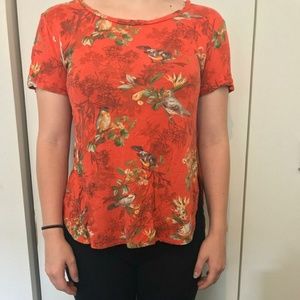 Forever 21 Orange Bird Shirt Size XS